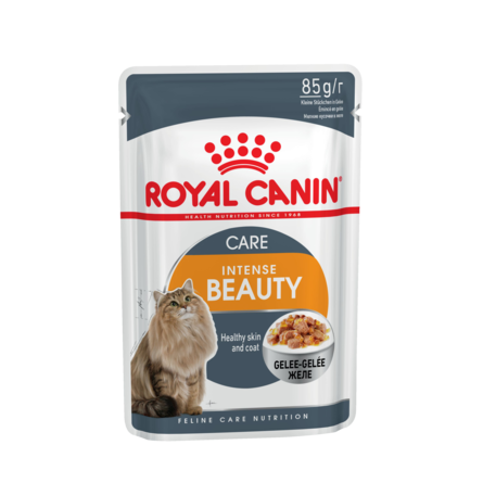 Royal Canin Intense Beauty Кусочки паштета в желе для взрослых кошек для кожи и шерсти – интернет-магазин Ле’Муррр