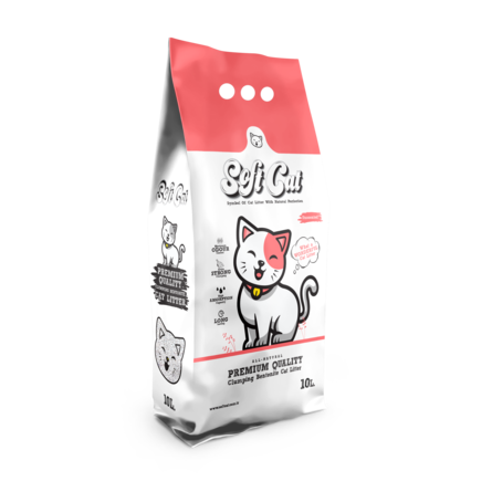 SOFT CAT Комкующийся наполнитель без запаха, 10л – интернет-магазин Ле’Муррр